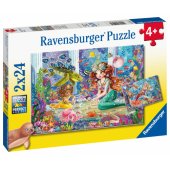 _6821018 Ravensburger dėlionė 2x24 vnt. Mermaids