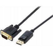 DisplayPort to VGA 1.8m Black