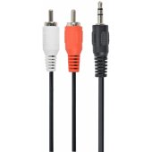 3.5mm į 2xRCA stereofoninį kištuką turintis kabelis 2.5m