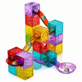 Magnetic Construction Blocks Cubes Ball Track Colorful 28 pcs.