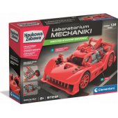 Scientific Fun mechanikos laboratorijos ištvermės lenktyninis automobilis, raudonas Clementon