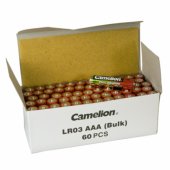Plus Alkaline AAA (LR03), 60-pcs box, Bulk