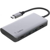 Adapteris USB-C 4in1 daugiafunkcis lizdas