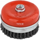 Yato butt brush 125mm, M14 thread, twisted wire (YT-47691)