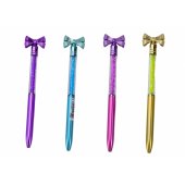 Ballpoint Pen with Bow Diamonds Blue Refill 0.7mm Mix