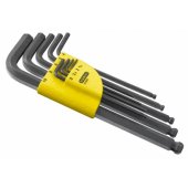 Stanley L tipo šešiakampių raktų rinkinys su rutuliniu galu, 1,5–10 mm, 9 vnt. (13-