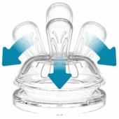 Collection Glass stiklinis maitinimo buteliukas 240 ml su pilvo dieglius mažinančiu vožtuvu, mėlynas