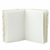 Plush Notebook Notebook Lined Gold Stars White A5 80 Sheets