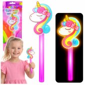 Unicorn Fluorescent Glow-in-the-Dark Neon Stick Wand 25cm