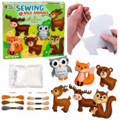 Creative Kit siuvami veltiniai miško gyvūnai, „pasidaryk pats“, 6 vnt.