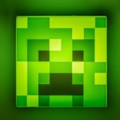Minecraft Creeper naktinė lempa