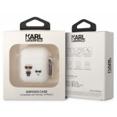Choupette Silicone Case for Airpods 1/ 2 White