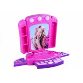 Dressing table with accesories and lights Pink