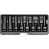 Yato smūginių šešiakampių antgalių galvučių rinkinys 1/ 2" H5-H1