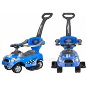 Lean Sport stumiamas automobilis su stūmimo rankena, mėlynas