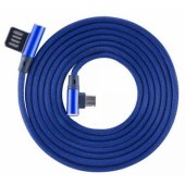 1,5 m USB-MICRO-90BL Blueberry mėlynas