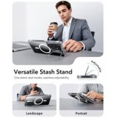 Classic Hybrid Kickstand Magsafe Galaxy S26 Plus, skaidrus