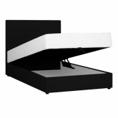 Continental bed LEIKO 120x200cm, black