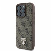 Odinis 4G su trikampiais strassais „MagSafe“ dėklas, skirtas iPhone 16 Pro, rudas