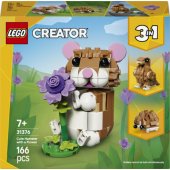 31376 Cute Hamster with a Flower