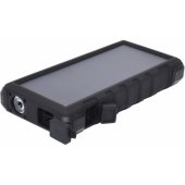 „Outdoor Solar Powerbank 24000“ juodas