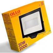 LED vandeniui atsparus lauko prožektorius 20W, 2000Lm, 4000K, IP65
