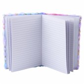 Plush Notebook Notebook Lined Gold Stars Pastel A5 80 Sheets