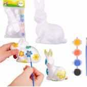 Bunny Styrofoam Decorations Painting Kit Paint Brush