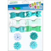 Craft with Fun CF DEKORACIJA DEK MATER KOKARD/ KWI SPRZYL 10VNT MĖLYNA