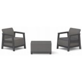 Scandi Linea Balcony Set Grey