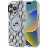 IML Monogram Karl and Choupette Head MagSafe iPhone 16 Pro, skaidrus