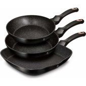 Keptuvė Berlinger Haus Metallic Line Carbon Edition rinkinys 20 24 28 cm