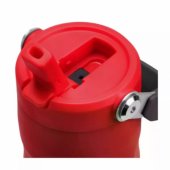 The IceFlow Bottle Flip Straw 2.0 0,47L raudona
