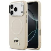 Karl Pin MagSafe dėklas iPhone 17 Pro Max, smėlio spalvos