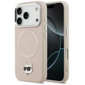 Choupette Pin MagSafe dėklas iPhone 17 Pro, rožinis