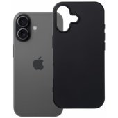Silikoninis telefono dėklas iPhone 17, juodas