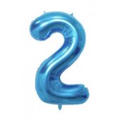 Folio balloon 100cm Number 2 Glossy Blue