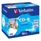 Spausdinamas CD-R 80 min/ 700 MB x52 dėžutėje 10 vnt.