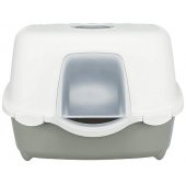 Davio Top, with hood, 56 × 39 × 39 cm, sage/ white