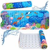 Underwater World neslystantis vonios kilimėlis su siurbtukais 100x40 cm