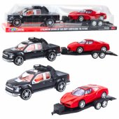 Visureigio, juodo vilkiko ir raudono sportinio automobilio rinkinys, 59 cm