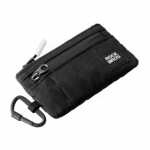 Travel Wallet with Carabiner Black