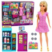 Anlily Doll in Supermarket Store Cash Register Accessories Stroller Se