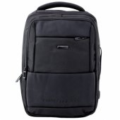 Miesto verslo kuprinė su USB jungtimi ir krūtinės dirželiu, juoda, 26 l, 45 cm