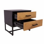 Nightstand AMSTERDAM 50x40x50cm wood/ black