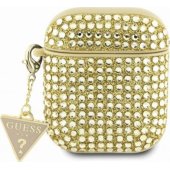 Rhinestone Triangle Charm Сover AirPods 1/ 2 Gold