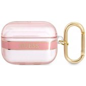 TPU Printed Stripe Case for Airpods Pro Pink