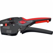 „KNIPEX NexStrategic“ elektriko daugiafunkcis įrankis, izoliacijos nuėmimo replės (juodos/ raudonos)
