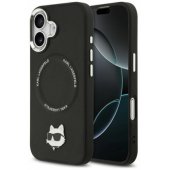 Choupette Pin MagSafe dėklas iPhone 17, juodas