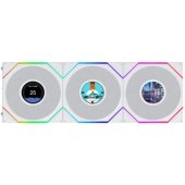 Uni Fan TL LCD FLEX ARGB 120mm Reverse Case Fan White 3pcs